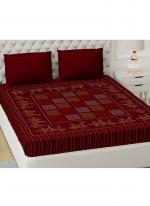 Cotton Red   Printed Bedsheets( 108*108)